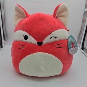 Squishmallows Exclusive Rare Fifi Red Fox Plush Walgreens 11" Silver Tag Winking
